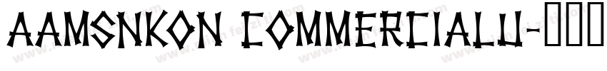 AaMSNKon CommercialU字体转换